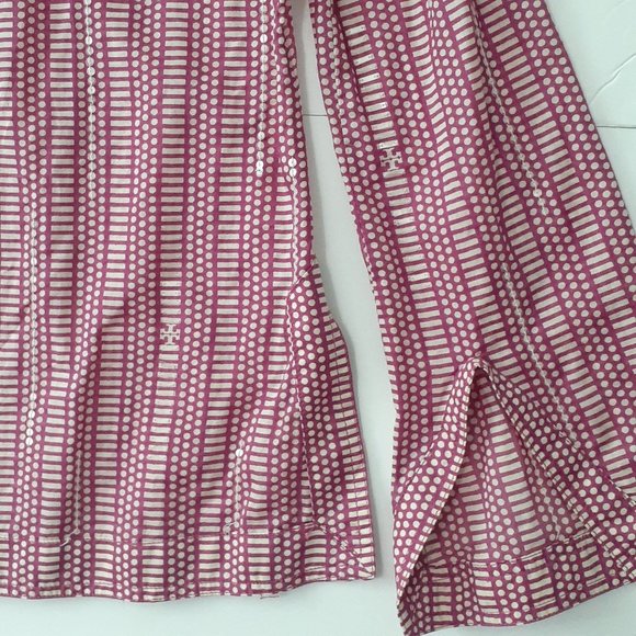 Tory Burch Stephanie Embellished Sequined Tunic Shirt Wild Orchid - Size 2 - Picture 5 of 9